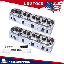 FOR FORD SBF GT40 289 302 351W Mustang 175cc 2×Complete Aluminum Cylinder Heads picture