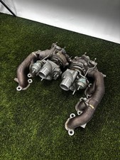 OEM Nissan GT-R R35 VR38DETT Twin Turbochargers & Exhaust Manifolds Pair IHI picture