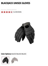 Dainese BlackJack Leather Motorcycle Gloves Black picture