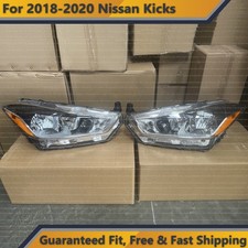 Headlight Headlamp For 2018 2020 Nissan Kicks Assembly Driver Passenger Set Pair picture