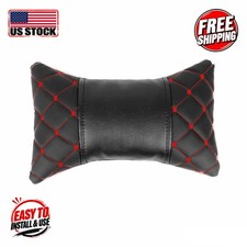 Universal Leather Neck Pillow (Red-Black) picture