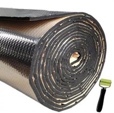3mm Self-Adhesive Fireproof Sound Deadener Heat Insulation Mat Car Hood Engine A picture