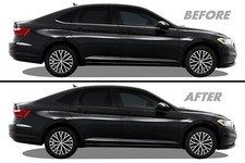 Chrome Delete Blackout Overlay for 2019-25 Volkswagen Jetta MK7 Window Trim picture