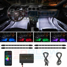 LEDGlow Bluetooth 4pc Million Color LED Interior Light Kit w Smartphone Control picture