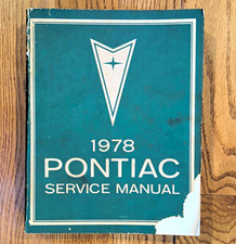 ​1978 Pontiac Service Manual OEM Factory Repair Firebird Trans Am Foldout Wiring picture