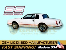 1987 1988 Monte Carlo SS Super Sport Decals Stripes 3-Color Graphics Kit picture