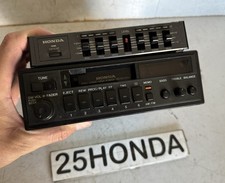 86-89 Honda Civic Crx Premium Factory Am/Fm Radio Cassette + Equalizer OEM Rare picture