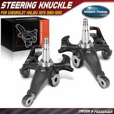 2pcs Driver & Passenger Spindles Steering Knuckles for Chevy Malibu 79-83 Buick picture