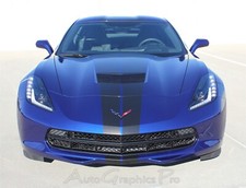 C7 RALLY Racing Stripes Vinyl Graphics 3M Pro Decals 2014-2019 Chevy Corvette picture