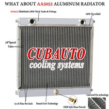 4-CORE 62MM RACING ALUMINUM RADIATOR FOR DRAGSTER / ROADSTER STYLE DOUBLE PASS picture