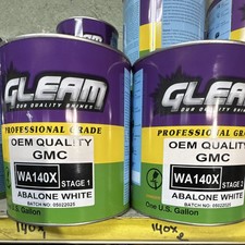 WA140X (2)gallons White COLOR UNREDUCED OEM Quality Paint -Blend for 100% match picture