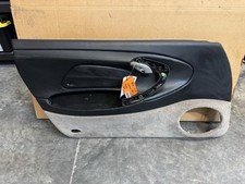 99-05 Porsche Carrera 911 996 Front Left Drivers Door Panel Leather Black/ Gray picture
