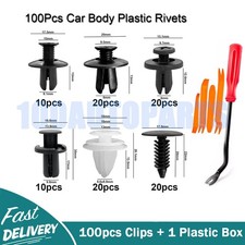 100PCS For Toyota Car Body Rivet Push Pin Fastener Retainer Bumper Fender Clips picture