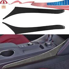 Gear Real Carbon Fiber Shift Both Side Strip Trim For Lexus IS 2013-2022 300 350 picture