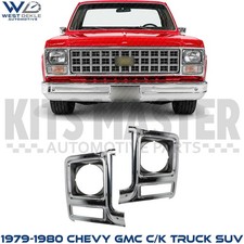 Headlight lamp Bezel Door Left & Right Pair for 79-80 Chevy GMC C/K Truck SUV  picture