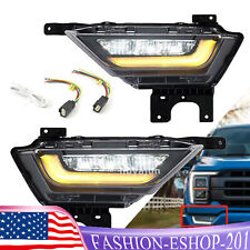 Pair For 2021 2022 Ford F-150 LED Fog Lights w/ Turn Signals Left & Right Side picture