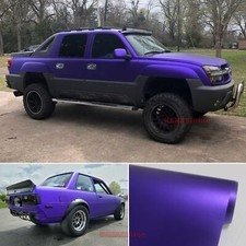 65FT x 5FT Full Roll Car Wrap Purple Stretch Satin Matte Chrome Vinyl Sticker US picture