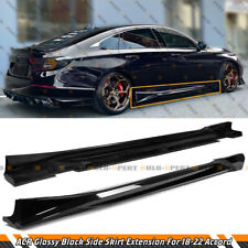 ACR Crystal Black Pearl Add On Side Skirt Extensions For 2018-2022 Honda Accord picture