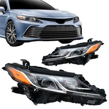 For 2018-2024 Toyota Camry L LE SE W/LED Headlights Headlamps LH+RH picture