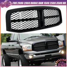 Brilliant Black Grille Assembly Tradesman Style For 2006-08 Ram 1500 2500 3500HD picture
