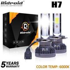 2x H7 LED Headlight Bulb Kit High Low Beam 120W 26000LM Super Bright 6000K White picture