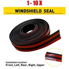 1-10 Windshield Roof Seal Noise Insulation Rubber Strip Moldings 30MMx3M T-shape picture