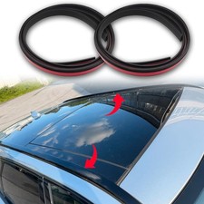 2pcs 9.84ft For Chevrolet Roof Molding Drip Weatherstrip Trim Seal Gloss Black picture