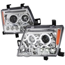 Fit 2005-2015 Xterra LED Halo Projector Headlights Headlamps Left+Right 05-15 picture
