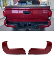 Set Barcelona Red Rear Bumper End Cap for 2016-2023 Toyota Tacoma ABS Plastic Le picture