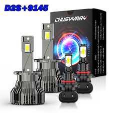 For Lexus IS300 2001-2002 D2S LED Headlight Low Beam+9006 Fog Light Bulbs picture