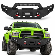For 2010-2018 Dodge Ram 2500 3500 Steel Front Bumper W/Winch Plate Sensor Holes picture