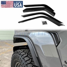 4PC Low Wheel Eyebrow Fender Flares Extensions Set for 2020-24 Jeep Gladiator JT picture