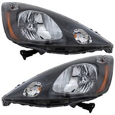 Headlight Set For 2009-2014 Honda Fit Left & Right Side 33150TK6A01 33100TK6A01 picture