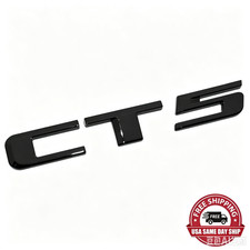 For Cadillac CTS V Rear Trunk Decklid Letter Badge Emblem Nameplate Sport Black picture