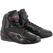 Alpinestars Women's Stella Faster 3 Motorcycle Shoes Black/Fuchsia Size - 10.5 picture