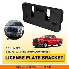 1-10X For GMC Sierra 1500 2022-2025 Front License Plate Tag Holder Frame Bracket picture