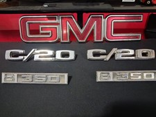 VINTAGE GMC 350 70S/80S C20 BADGES picture