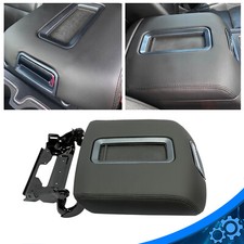 Leather Center Console Armrest Lid Black Fit For 2015-2019 Tahoe Yukon Suburban picture