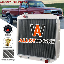 4-Rows Aluminum Radiator For 1953-1956 FORD F350 F100 Pickup FORD V8 ENGINE picture