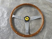 Momo Monza ferrari wood  Steering Wheel Ferrari super rare item. picture