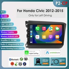 For 2012-15 Honda Civic Android 13 Car Stereo Radio Apple CarPlay GPS Nav Player picture