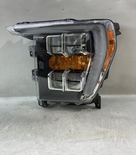 2021 2024 FORD F-150 HEADLIGHT ASSEMBLY OEM LH LEFT DRIVER SIDE LED CHROME TRIM picture