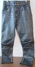Vintage Brooks Leather Sportswear Motorcycle Biker Pants Black Size 34x34 picture