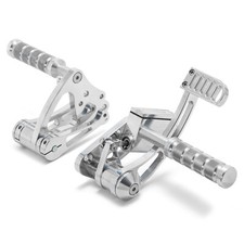 Polished Forward Controls Fit For Harley Shovelhead Big Twin Rigid Softail FL FX picture