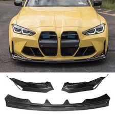 New Carbon Fiber Front Bumper Lip Spoiler For 2021+ BMW G80 M3 G82 G83 M4 V type picture