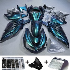 Chameleon Blue Green Fairing Kit For Kawasaki 12-23 Ninja ZX14R ZX1400 14R Body picture