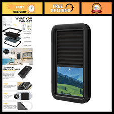 Complete RV Window Kit 12x21 Inch, Black - Durable Replacement for Trailers picture