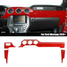Red Full Set Interior Cover Trim Whole Kits for Ford Mustang 2015+ Accessories picture