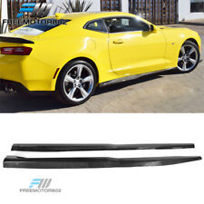 Fits 16-24 Chevy Camaro ZL1 Style Carbon Fiber Side Skirts picture