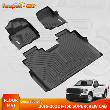 2 Row  Floor Mats Liners Set For 2015-2024 F150 2022-2024 Ford F-150 Lightning picture